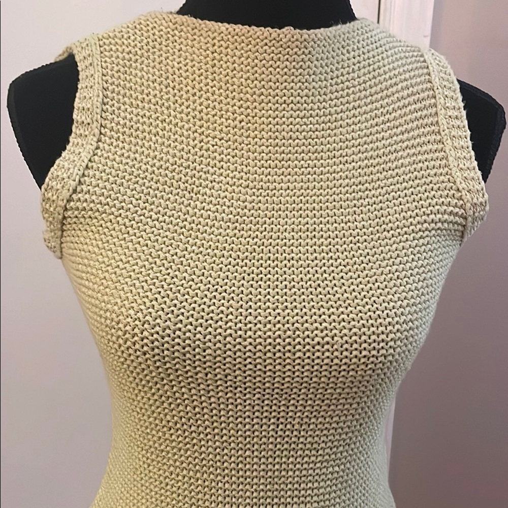 Sleeveless Knit Top in Cream